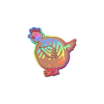 Sticker | Poorly Drawn Chicken (Holo) CS2 skin