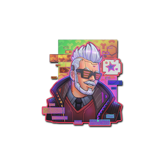 Sticker | Cyber Romanov (Holo) CS2 skin