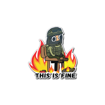 Sticker | This Is Fine (CT) CS2 skin