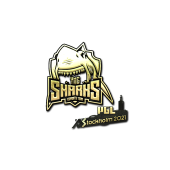 Sticker | Sharks Esports (Gold) | Stockholm 2021 CS2 skin