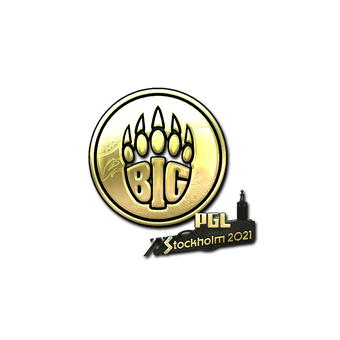 Sticker | BIG (Gold) | Stockholm 2021 CS2 skin