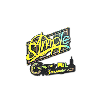 Sticker | s1mple (Holo) | Stockholm 2021 CS2 skin