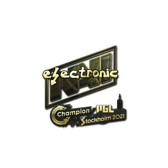 Sticker | electroNic (Gold) | Stockholm 2021 CS2 skin