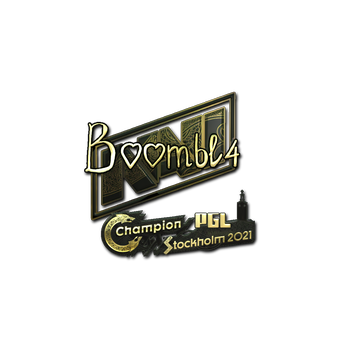 Sticker | Boombl4 (Gold) | Stockholm 2021 CS2 skin