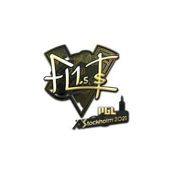Sticker | FL1T (Gold) | Stockholm 2021 CS2 skin