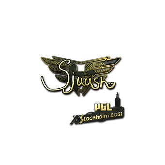 Sticker | sjuush (Gold) | Stockholm 2021 CS2 skin