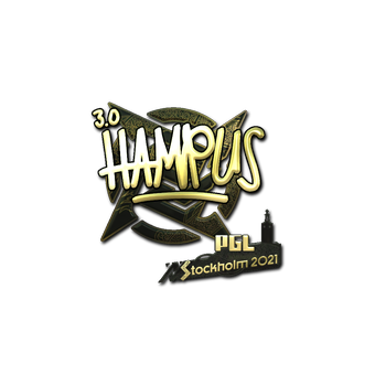 Sticker | hampus (Gold) | Stockholm 2021 CS2 skin