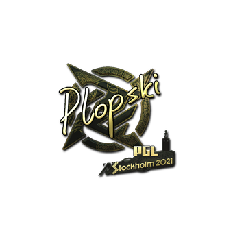 Sticker | Plopski (Gold) | Stockholm 2021 CS2 skin