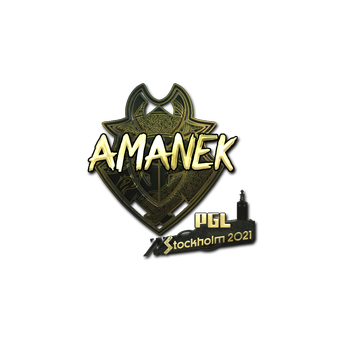 Sticker | AMANEK (Gold) | Stockholm 2021 CS2 skin