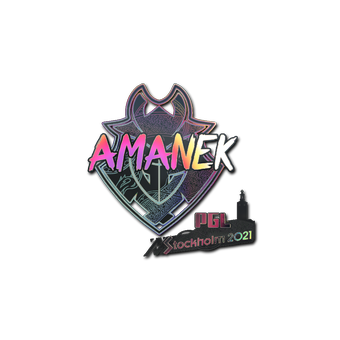 Sticker | AMANEK (Holo) | Stockholm 2021 CS2 skin