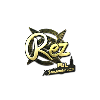 Sticker | REZ (Gold) | Stockholm 2021 CS2 skin