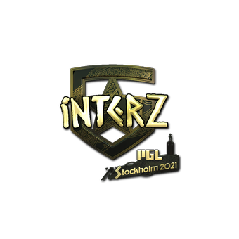 Sticker | interz (Gold) | Stockholm 2021 CS2 skin