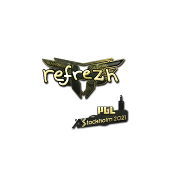 Sticker | refrezh (Gold) | Stockholm 2021 CS2 skin