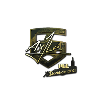 Sticker | Ax1Le (Gold) | Stockholm 2021 CS2 skin
