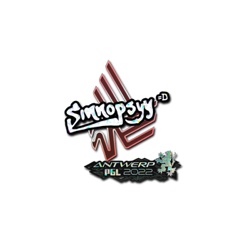 Sticker | sinnopsyy (Glitter) | Antwerp 2022 CS2 skin
