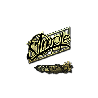 Sticker | s1mple (Gold) | Antwerp 2022 CS2 skin