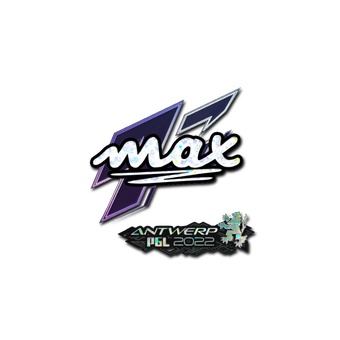 Sticker | max (Glitter) | Antwerp 2022 CS2 skin
