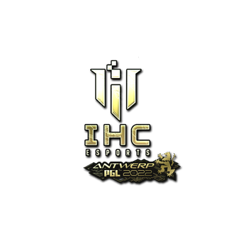 Sticker | IHC Esports (Gold) | Antwerp 2022 CS2 skin