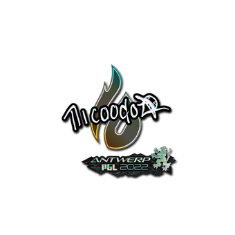 Sticker | nicoodoz (Glitter) | Antwerp 2022 CS2 skin
