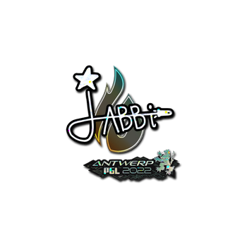 Sticker | jabbi (Glitter) | Antwerp 2022 CS2 skin