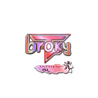 Sticker | broky (Holo) | Antwerp 2022 CS2 skin