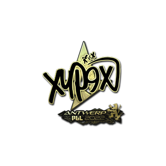 Sticker | Xyp9x (Gold) | Antwerp 2022 CS2 skin