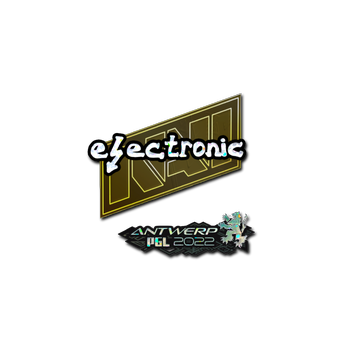 Sticker | electronic (Glitter) | Antwerp 2022 CS2 skin
