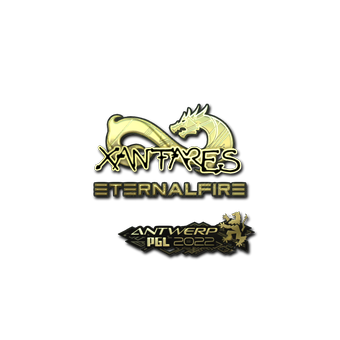 Sticker | XANTARES (Gold) | Antwerp 2022 CS2 skin