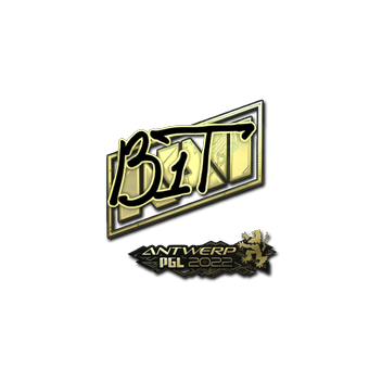 Sticker | b1t (Gold) | Antwerp 2022 CS2 skin