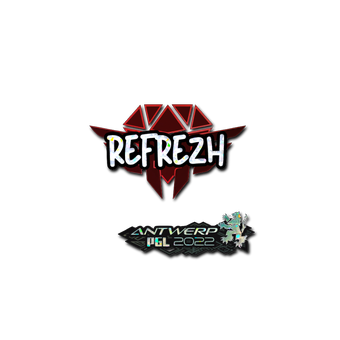 Sticker | refrezh (Glitter) | Antwerp 2022 CS2 skin