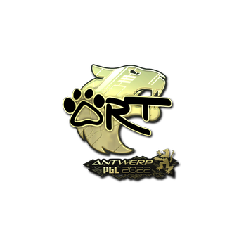 Sticker | arT (Gold) | Antwerp 2022 CS2 skin