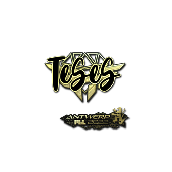 Sticker | TeSeS (Gold) | Antwerp 2022 CS2 skin