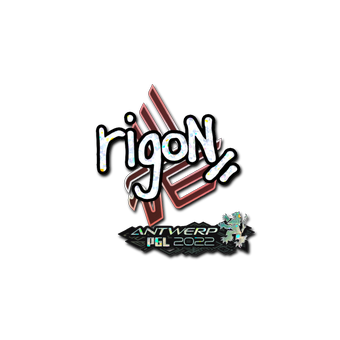 Sticker | rigoN (Glitter) | Antwerp 2022 CS2 skin