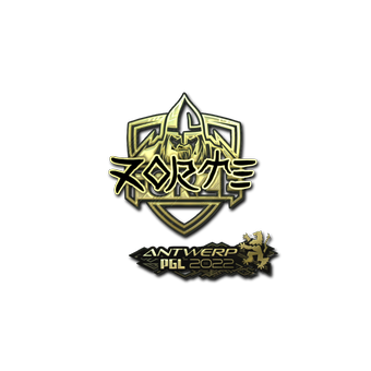 Sticker | zorte (Gold) | Antwerp 2022 CS2 skin