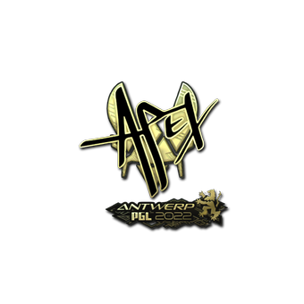 Sticker | apEX (Gold) | Antwerp 2022 CS2 skin
