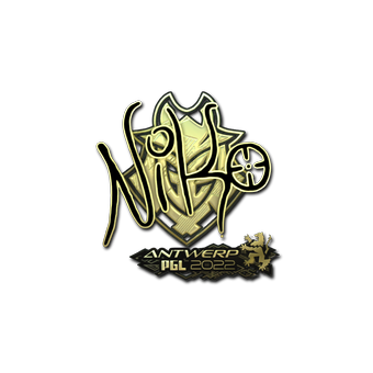 Sticker | NiKo (Gold) | Antwerp 2022 CS2 skin