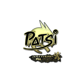 Sticker | Patsi (Gold) | Antwerp 2022 CS2 skin