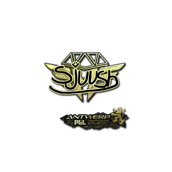 Sticker | sjuush (Gold) | Antwerp 2022 CS2 skin