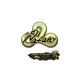 Sticker | nafany (Gold) | Antwerp 2022 CS2 skin