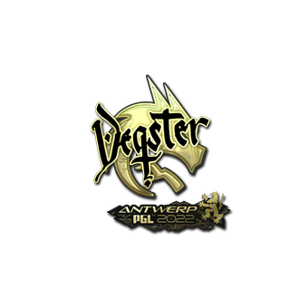 Sticker | degster (Gold) | Antwerp 2022 CS2 skin