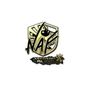 Sticker | NAF (Gold) | Antwerp 2022 CS2 skin