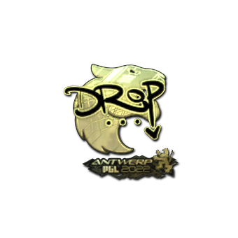 Sticker | drop (Gold) | Antwerp 2022 CS2 skin
