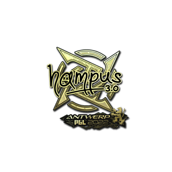 Sticker | hampus (Gold) | Antwerp 2022 CS2 skin