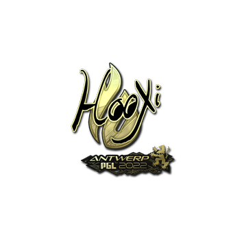 Sticker | HooXi (Gold) | Antwerp 2022 CS2 skin