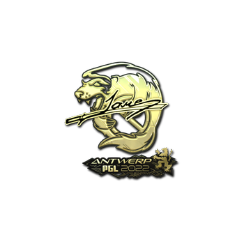 Sticker | Jame (Gold) | Antwerp 2022 CS2 skin
