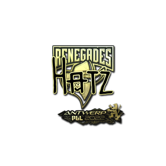 Sticker | hatz (Gold) | Antwerp 2022 CS2 skin