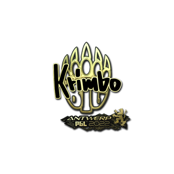 Sticker | Krimbo (Gold) | Antwerp 2022 CS2 skin