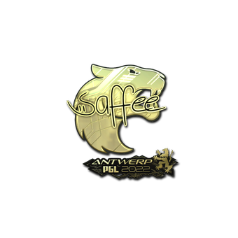 Sticker | saffee (Gold) | Antwerp 2022 CS2 skin