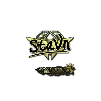 Sticker | stavn (Gold) | Antwerp 2022 CS2 skin