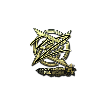 Sticker | REZ (Gold) | Antwerp 2022 CS2 skin